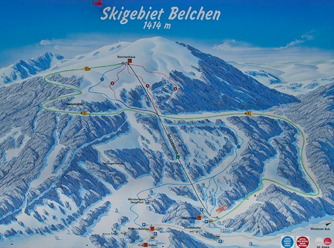 Skigebiet Belchen im Schwarzwald